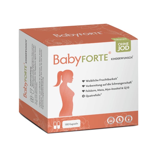 BabyFORTE Kinderwunsch Vitamine ohne Jod 180 St