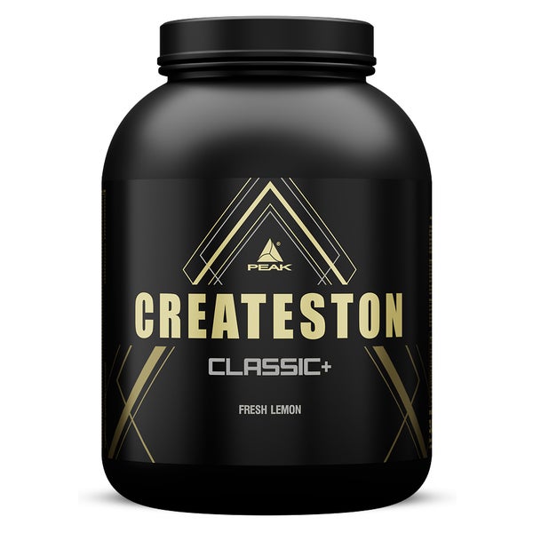 PEAK Createston Classic+ - 3090g - Geschmack Fresh Lemon I 30 Portionen I Post Workout I ALL-In-One I über 60 Schlüsselsubstrate I Proteinquelle: Whey Protein + Kollagen I Creatin I mit Kohlenhydraten 3090 g