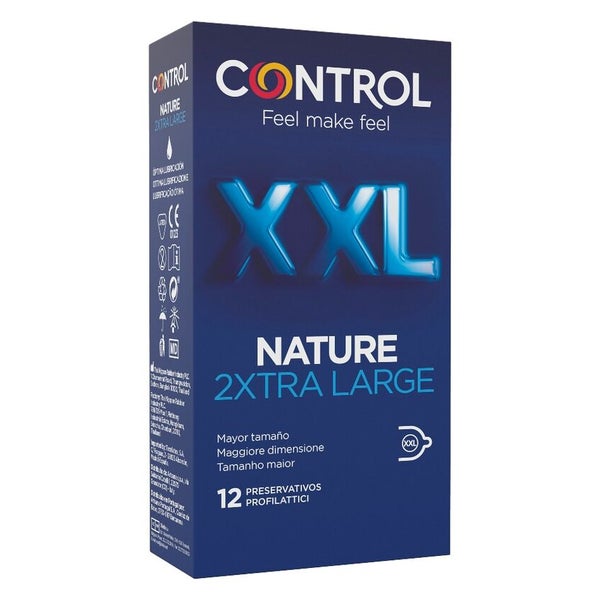 Control Condoms - Nature 2xtra Large Xxl Kondome - 12 St