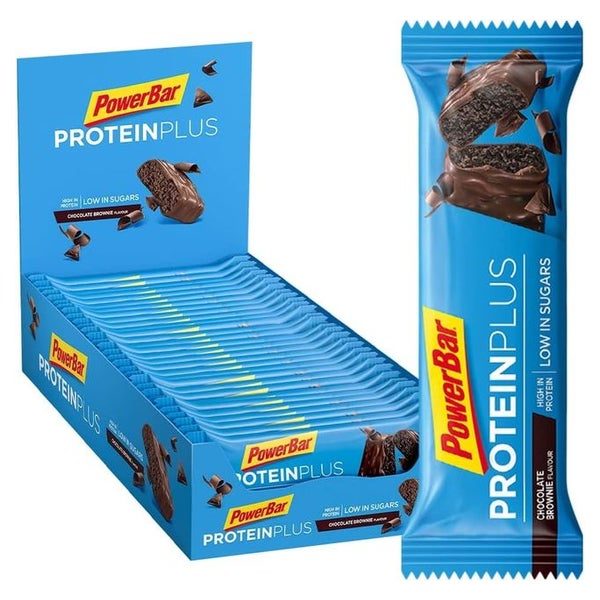 Powerbar Protein Plus Riegel mit nur 107 Kcal - Low Sugar Eiweissriegel, Fitnessriegel 30 St