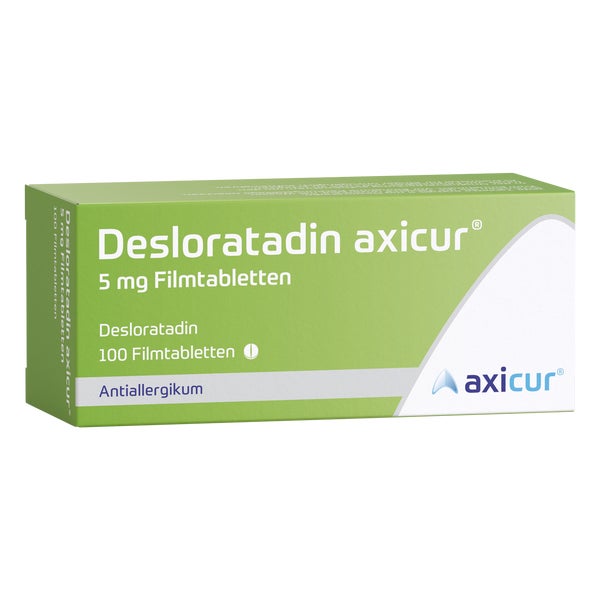 Desloratadin Axicur 5 Mg Filmtabletten 100 St