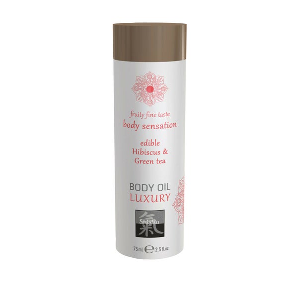 Shiatsu - Körperöl Massageöl mit Aroma Duft
 Geschmack Grüner Tee und Hibiscus 75 ml