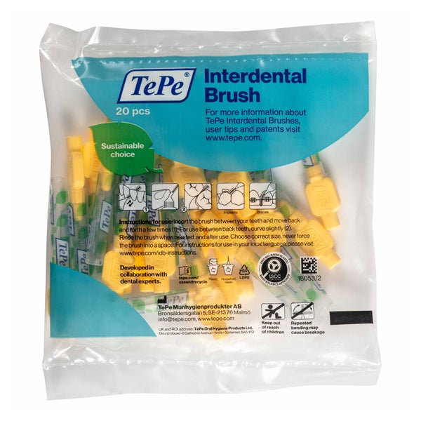 TePe Interdentalbürsten Extra Soft, Gelb, ISO Größe: 4 20 St