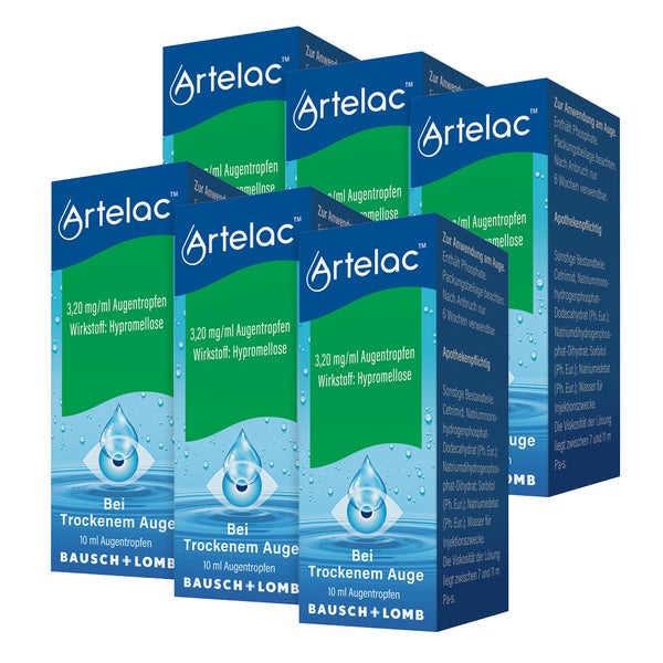 Artelac Augentropfen 6X10 ml