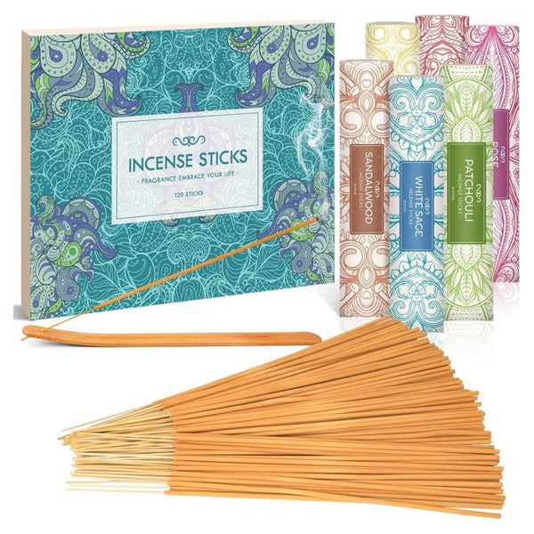 SCENTORINI Räucherstäbchen Set 120 Stock Sandelholz Patschul 1 St