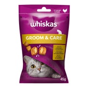 WHISKAS Gesunder Glanz 45 g: Leckerlis mit Huhn für Katzen 0,045 kg