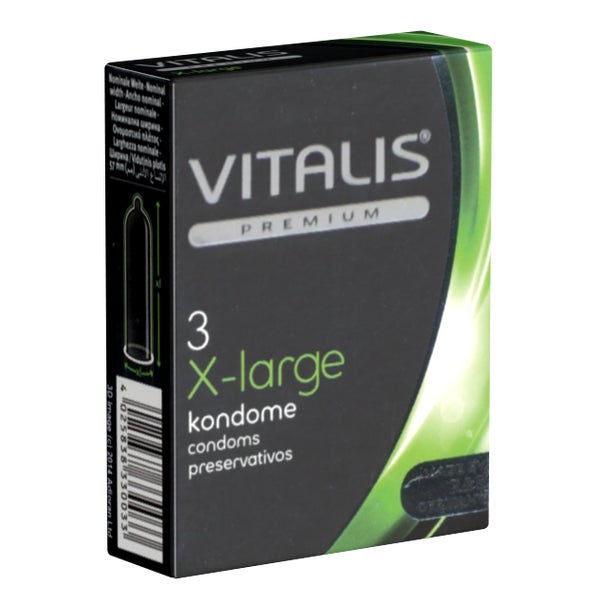 Vitalis X-Large Kondome 3 Stk, für mehr Komfort & Sicherheit (3 Kondome) 3 St