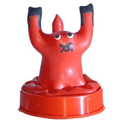 Scherzkondom «Skorpion» – Handbemalt, Rotes Party-Geschenk (1 Stück) 1 St