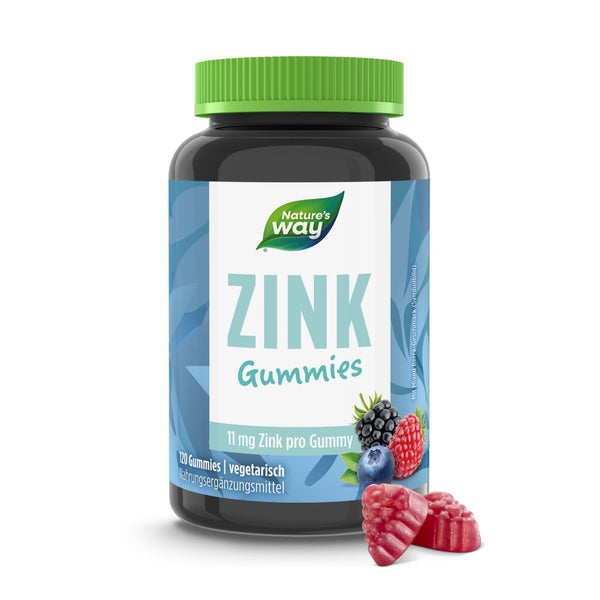 Zink Gummibärchen I 22 mg hochdosiertes Zink I Mixed Berry Geschmack I vegetarisch I 120 Stk 120 St