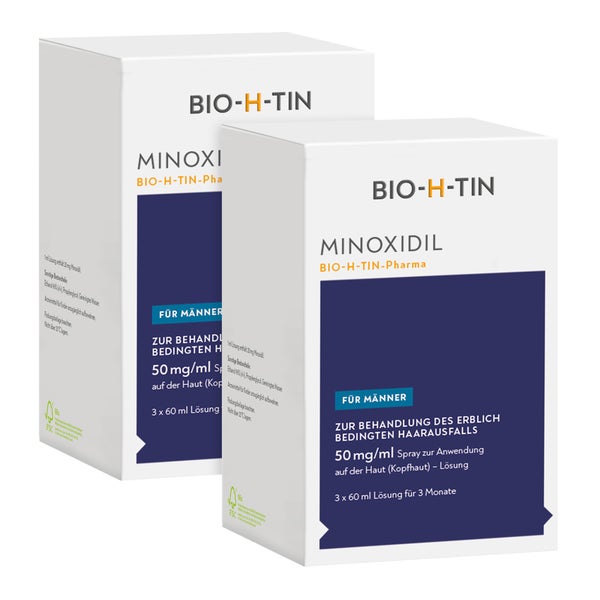 Minoxidil BIO-H-TIN Pharma 50 mg-ml 2X180 ml