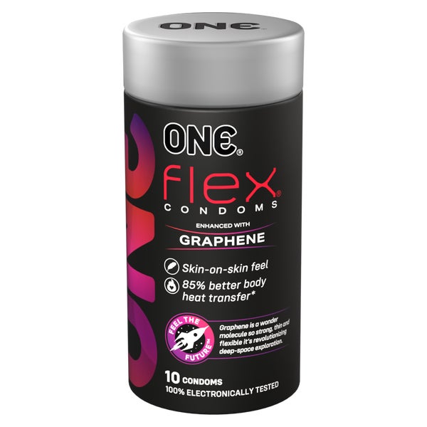 «Flex» Kondome – Graphen-Technologie, extra dünn, 10 Stück (10 Kondome) 10 St