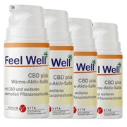 Cannabis CBD Gel mit Teufelskralle | CBD Wärmesalbe 4er Set