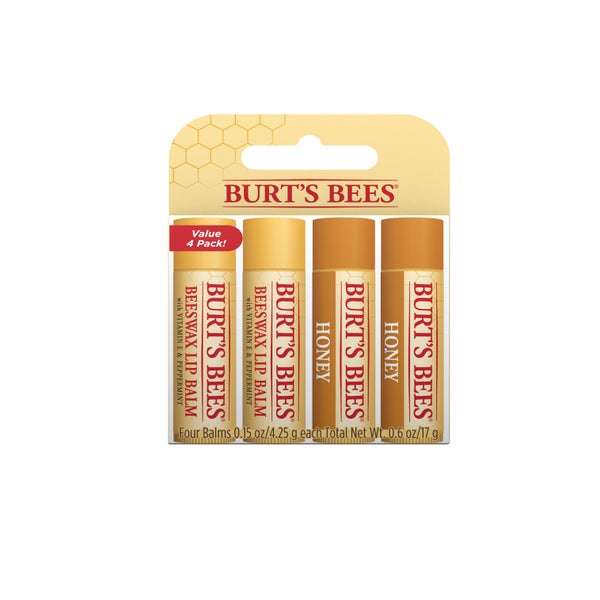 Burt's Bees Lip Balm Honey & Beeswax 4er Pack 17 g