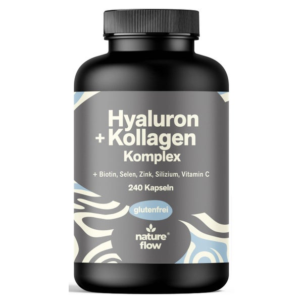 Kollagen Hyaluron Komplex - 240 Kapseln - Nature Flow 240 St