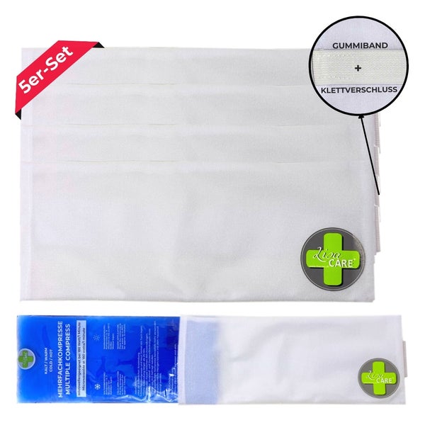 LisaCare Vlieshüllen für Kompressen - Groß 12cmx29cm 5 St