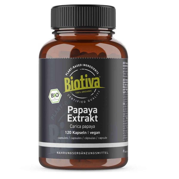 Biotiva Papaya Extrakt Kapseln Bio 72 g