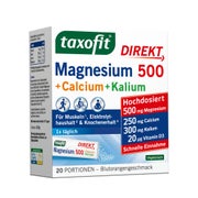 Produktabbildung: Taxofit Magnesium 500+calcium+kalium Direkt Gran. 20 St