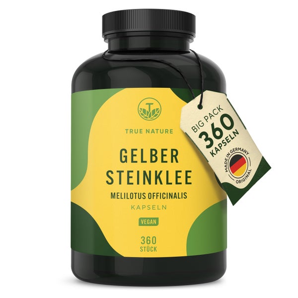 Gelber Steinklee Kapseln - 4 Monate Vorrat - Made in DE 360 St