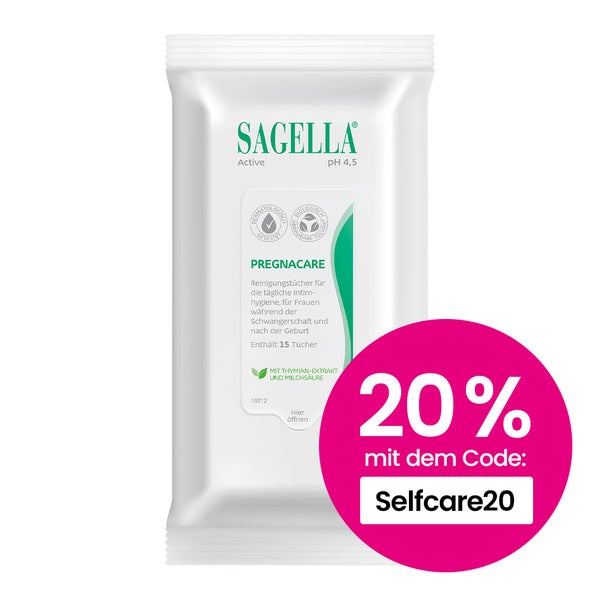Sagella Active Pregnacare Reinigungstücher 15 St