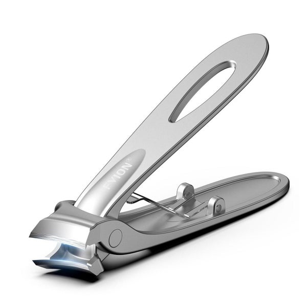 FVION Nagelknipser für dicke Nägel & eingewachsene Zehennägel, Edelstahl, Silber
