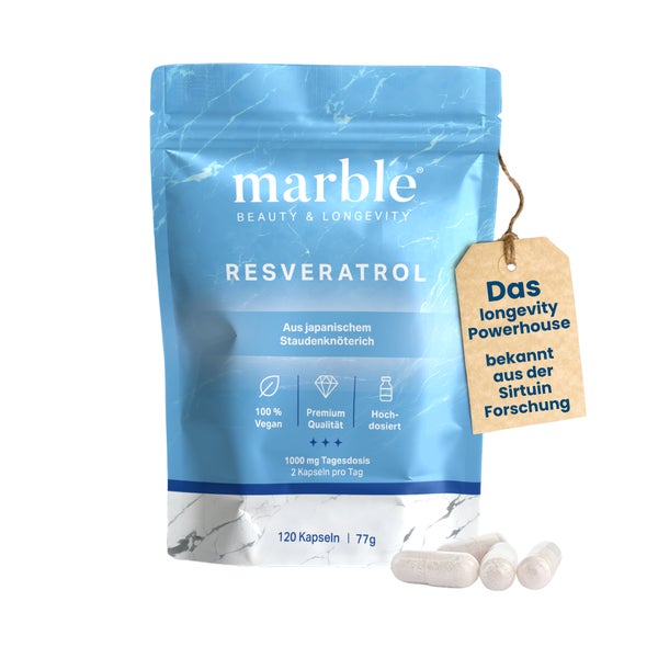 marble Resveratrol – pflanzlicher Premium-Komplex aus dem japanischen Staudenknöterich 120 St