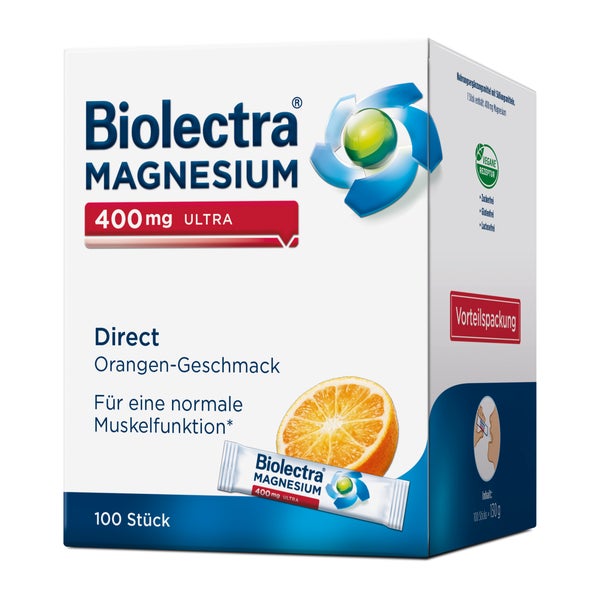 Biolectra Magnesium 400 Mg Ultra Direct Orange 100 St