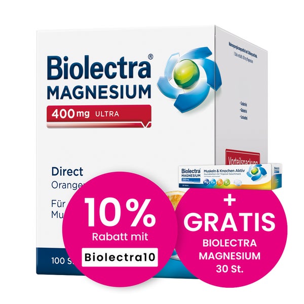 Biolectra Magnesium 400 Mg Ultra Direct Orange 100 St