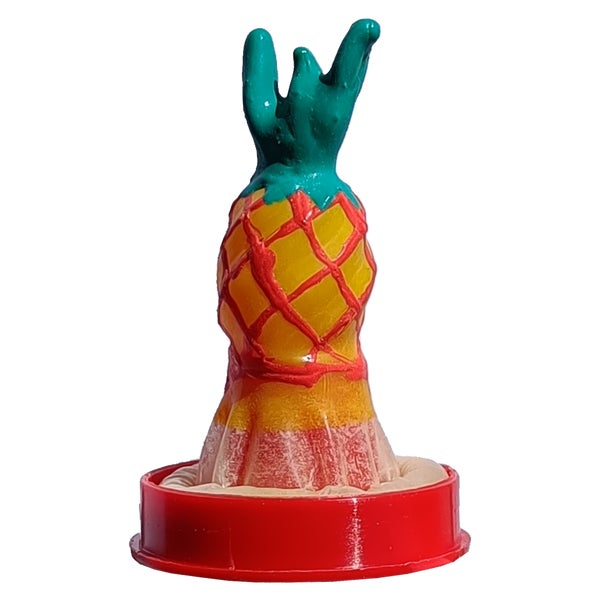 Scherzkondom mit Figur «Ananas» 1 Stück, handbemalt (1 Stück) 1 St