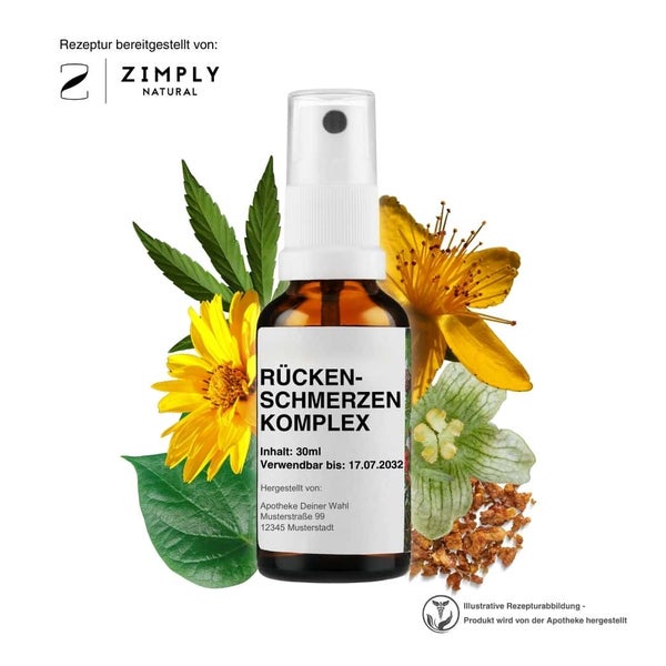 Zimply Natural RÜCKENSCHMERZEN KOMPLEX - Pflanzbasierte Rezeptur 30 ml