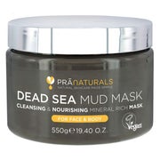 PraNaturals natürliche Gesichts- und Körpermaske mit Schlamm aus dem Toten Meer 550 g