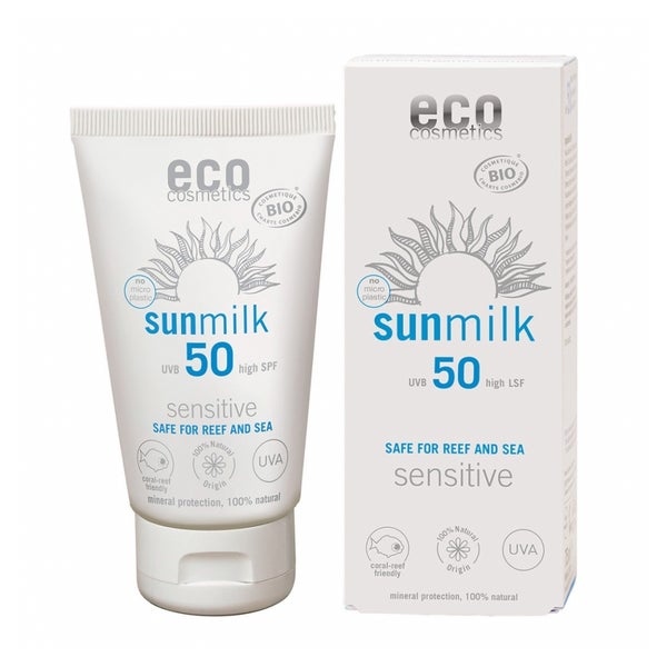 eco cosmetics Sonnenmilch LSF50 sensitive 75 ml