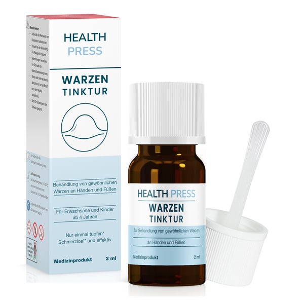 Health Press Warzen Tinktur – 2ml Warzenentferner 2 ml