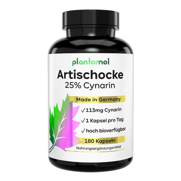 plantomol® Artischocken Kapseln mit 113mg Cynarin pro Kapsel