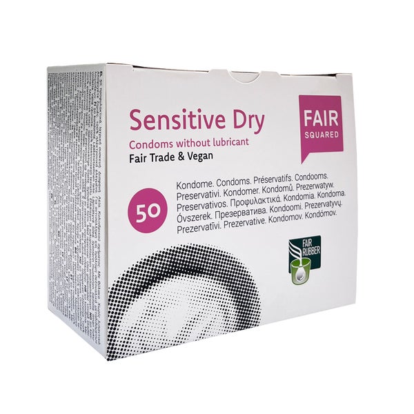 FAIR SQUARED Sensitive Dry Kondome 55 mm, 50 Stück 50 St