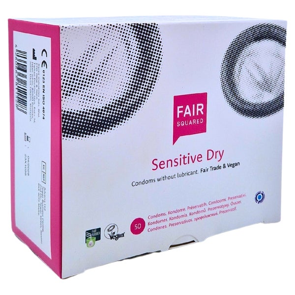 Sensitive Dry – Vegane Kondome ohne Gleitmittel, 50 Stück (50 Kondome) 50 St