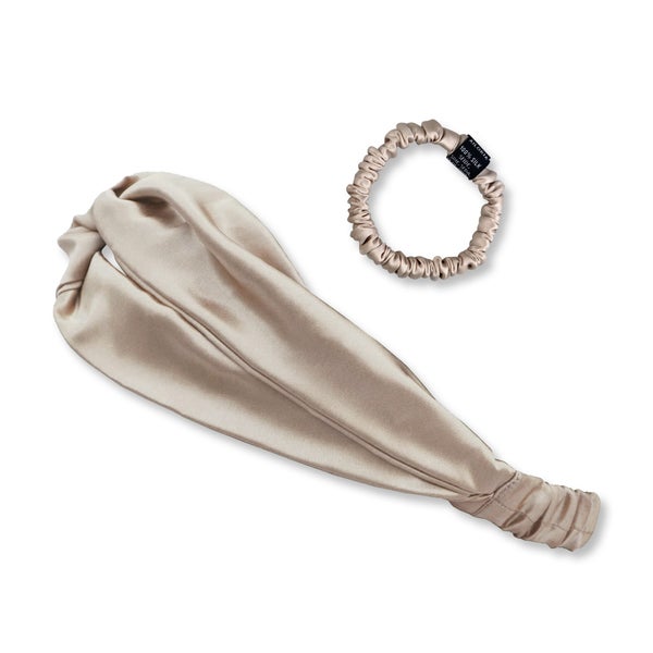 SOYEUX & DOUX Set Headband und Scrunchie S aus Seide 2 St