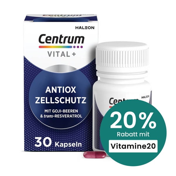 Centrum Vital+ Antiox Zellschutz Kapseln 30 St