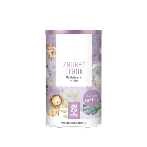 Immun-Komplex Pulver mit 19 Mineralien, Vitaminen & Nährstoffen für Kinder - ZAUBERTRANK - 100 g veganes Getränkepulver für 66 Portionen - NATURTREU® 100 g