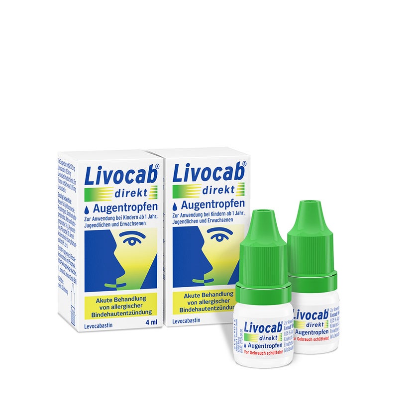 Livocab direkt Augentropfen Doppelpack 2X4 ml