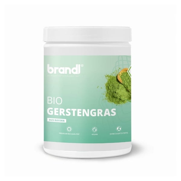 brandl® Gerstengras Pulver Bio | Bio Gerstengras in Premium-Rohkost-Qualität unabhängig laborgeprüft 1000 g