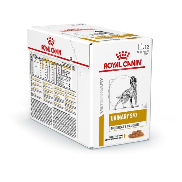 ROYAL CANIN Dog Urinary S/O Moderate Calories  Feine Stückchen in Soße 12 x 1,2 kg