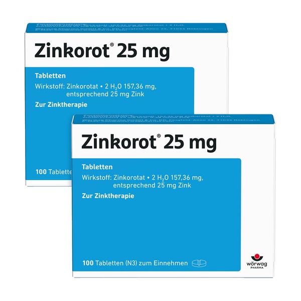 Zinkorot 25 mg Tabletten Doppelpack 2X100 St
