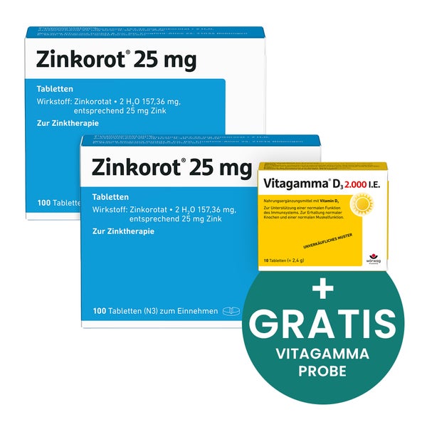 Zinkorot 25 mg Tabletten Doppelpack 2X100 St