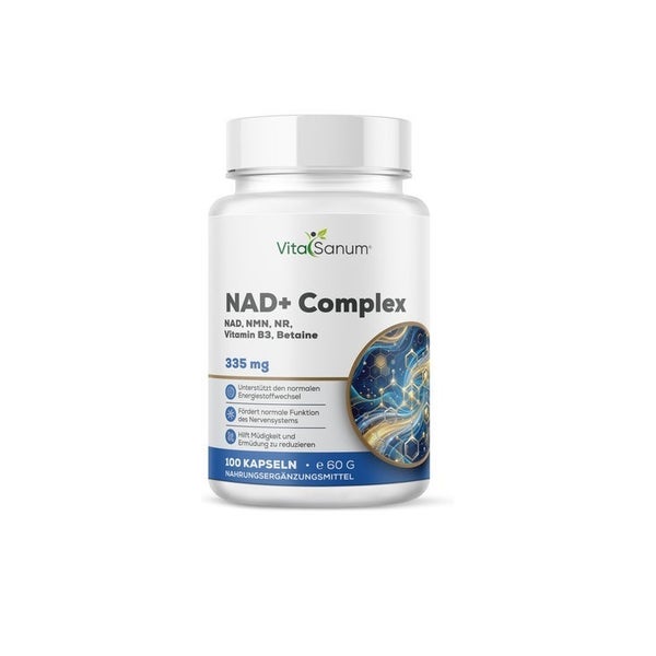 VitaSanum® NAD+ Complex – 2 Kapseln Tagesportion mit NAD⁺ 60 g
