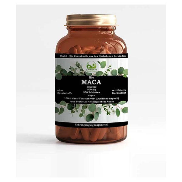You&Nature Bio Maca schwarz 100% Schwarzes Maca-Wurzelpulver 300 St