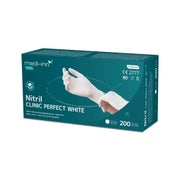 Medi-Inn PRO Clinic Perfect White Nitril-Einmalhandschuhe, weiß, puderfrei, Gr. L 2000 St