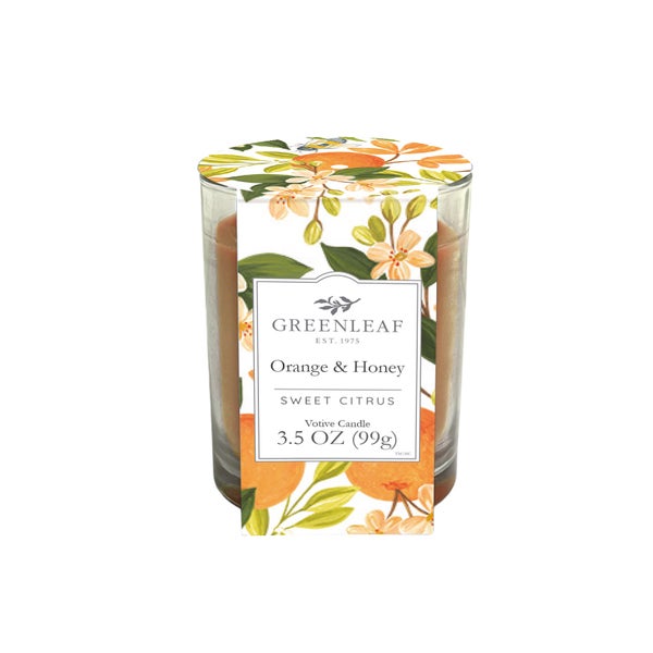 Greenleaf Orange & Honey - Votive Candle Duftkerze im Glas 99 g
