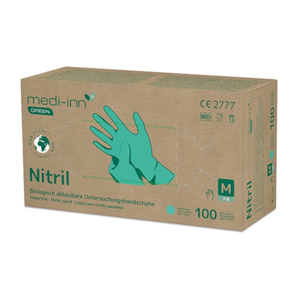Medi-inn Green U.hands.nitril Biol.abb.unst.pf Xs 1000 St