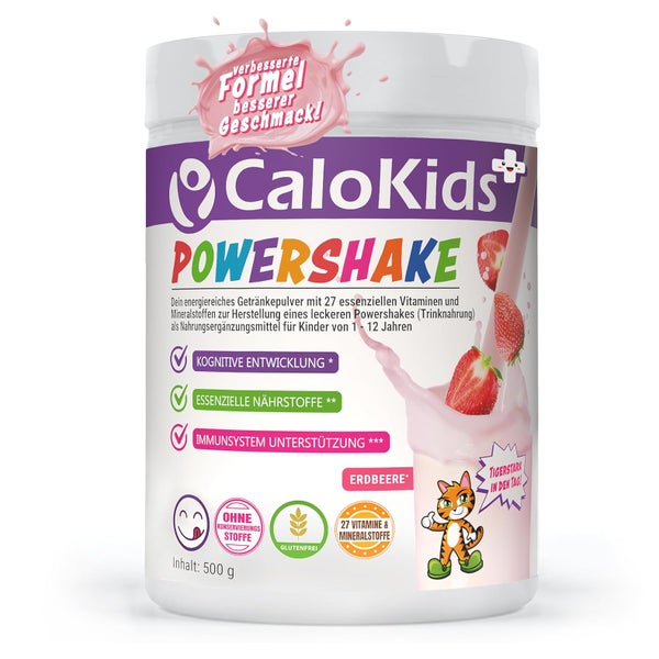 CaloKids+ Erdbeere Trinknahrung Powershake 500g 500 g