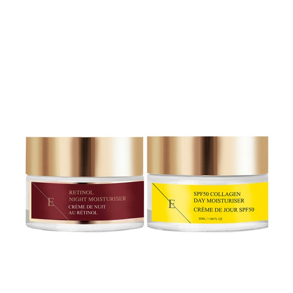 Retinol Nachtfeuchtigkeitscreme + Spf Kollagen Tagescreme Set 1 St